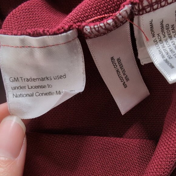 Corvette National Museum Cutter & Buck Men's Maroon Short Sleeve Polo, Large - Picture 5 of 7